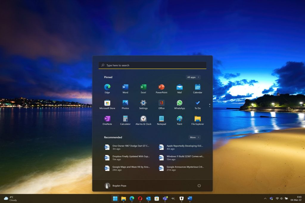 windows build comes with start menu news scaled